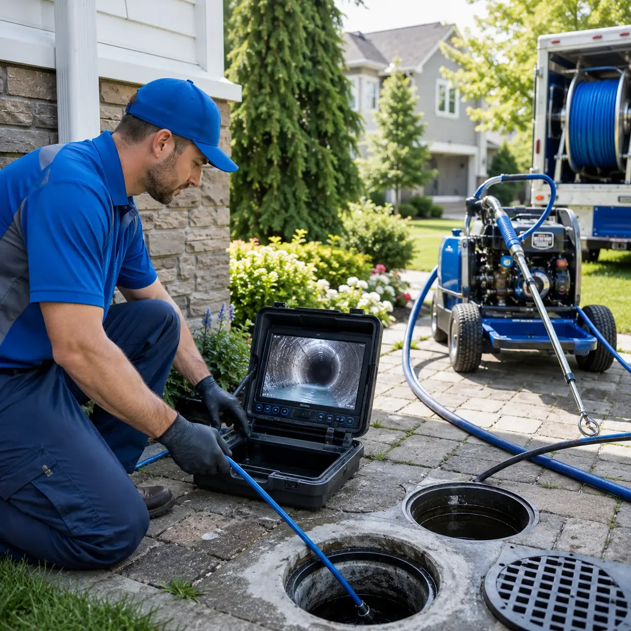 Outdoor drain cleaning professionals serving Bellevue, TX