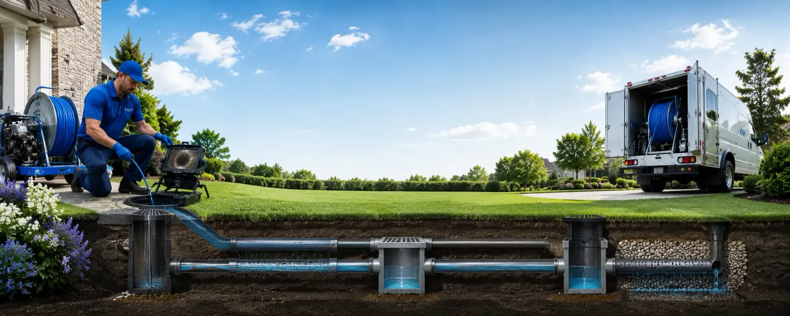 Outdoor drain cleaning information for Bellevue, TX